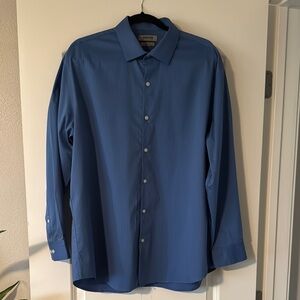 Kenneth Cole Reaction Men's Slim Fit Tonal Stripe Dress Shirt